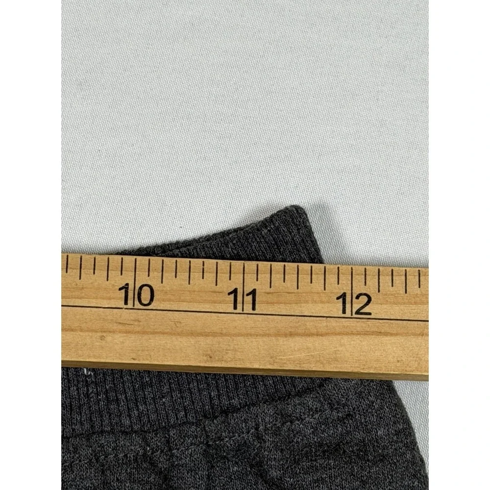 True Religion Shorts Mens Small Gray Fleece Sweat Drawstring Logo Athletic
